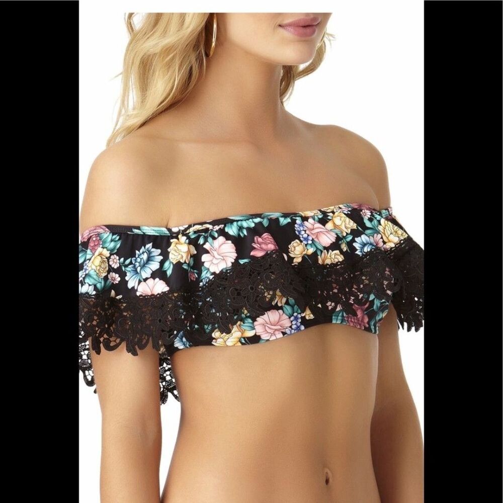 Floral swim top